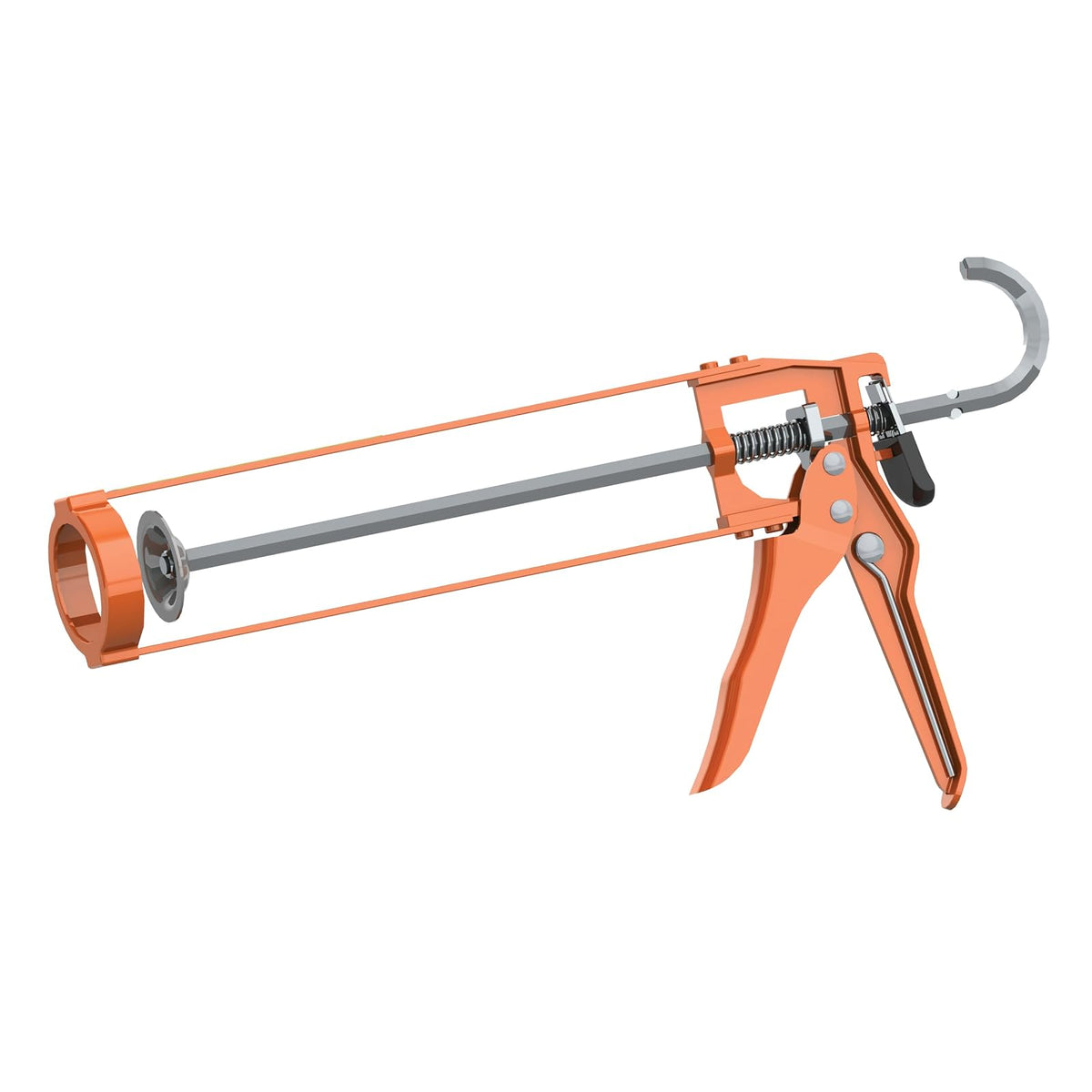 Albion Engineering Company B1 B-Line Pistola de calafateo manual de cartucho de esqueleto, sin goteo, 1/10 galón (10 onzas), unidad 7:1 - 7:1 Drive - Barra hexagonal - barril de esqueleto