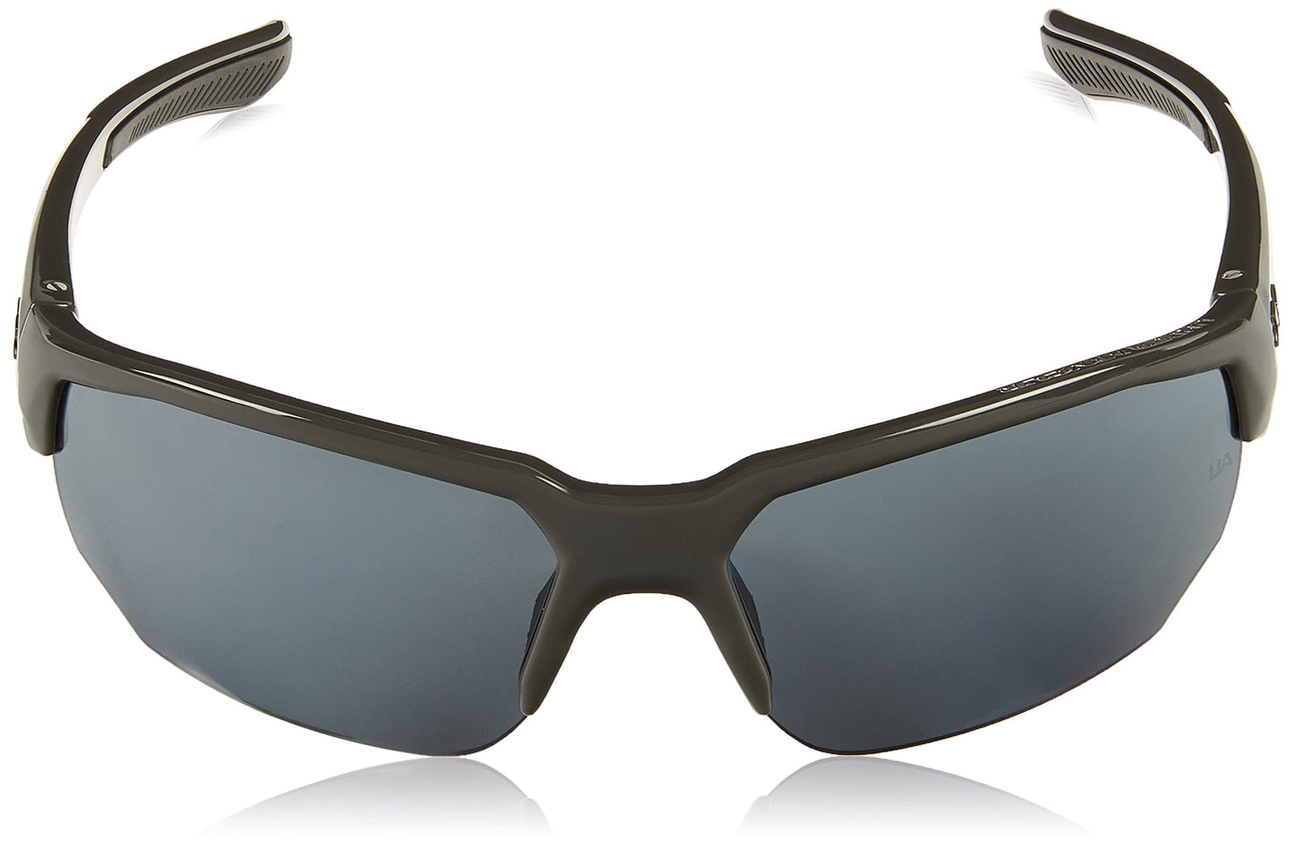 Under Armour Blitzing Wrap - anteojos de sol para hombre, Gris Jet brillante, 70mm, 9mm