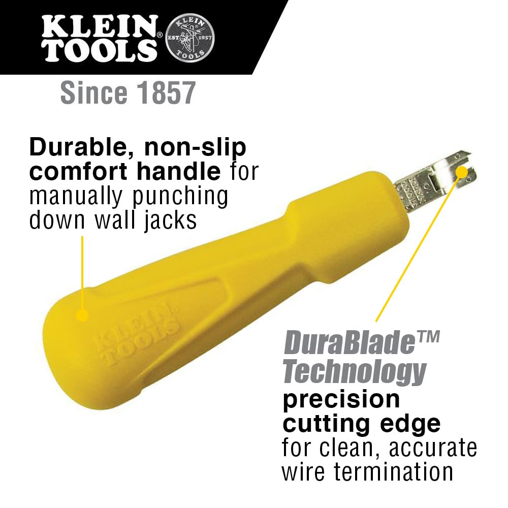 KLEIN TOOLS VDV026-212 | Kit Para Cable Par Trenzado | 6 Conectores RJ45 | Kit de herramientas para instalar cables RJ45, con pinzas para cortar, pelar y ponchar conexiones de red de forma sencilla.