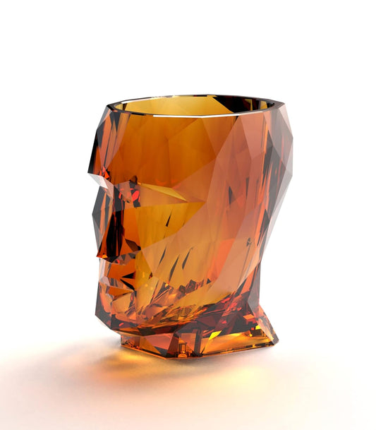 Vondom 49075 Maceta Adán Nano Glossy Color Ámbar, 1 Pieza