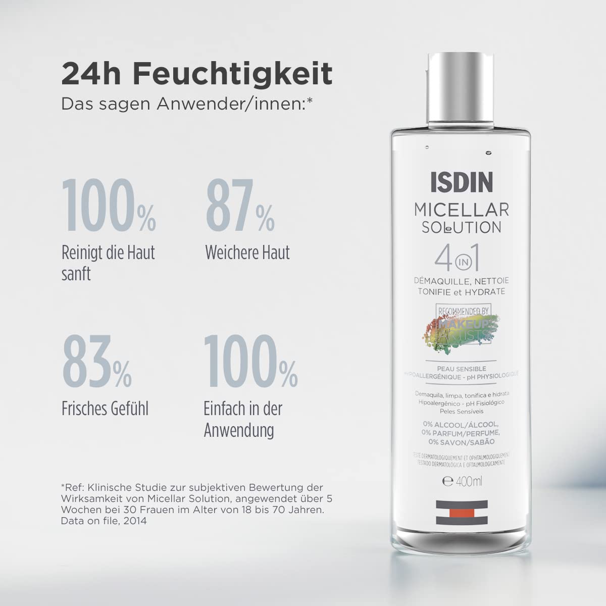 ISDIN Micellar Solution 4 en 1 Agua Micelar: Limpia, Desmaquilla, Hidrata y Tonifica, 400ml + Ureadin Podos Gel Oil, Repara e hidrata los pies secos y agrietados, 75ml
