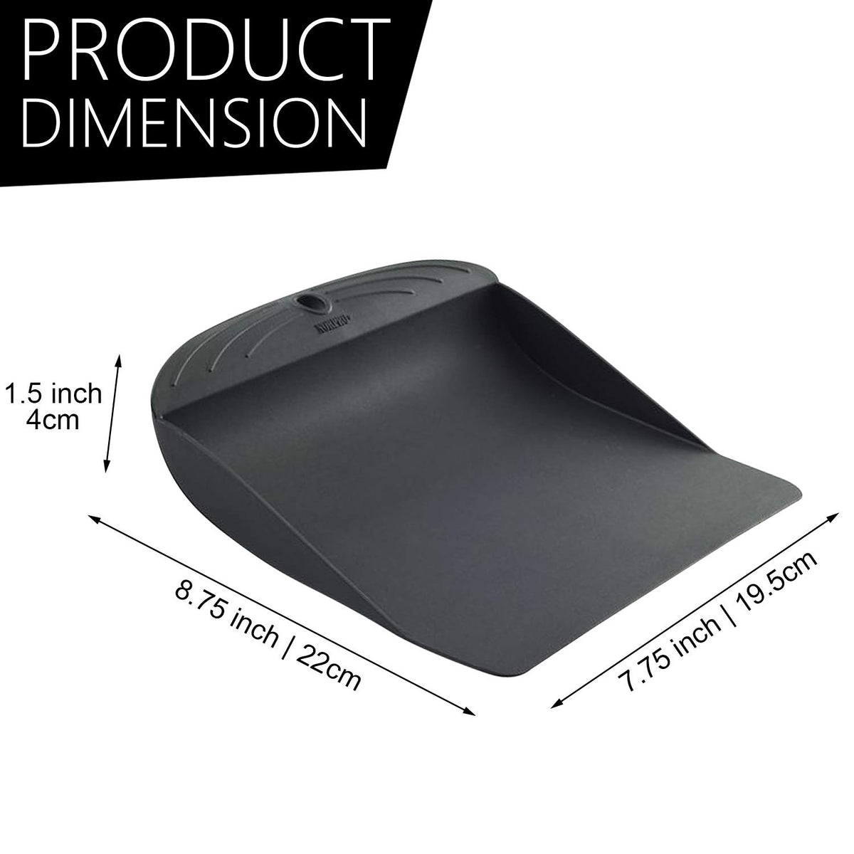 Norpro Mega Scoop/Espátula, Negro, Grande