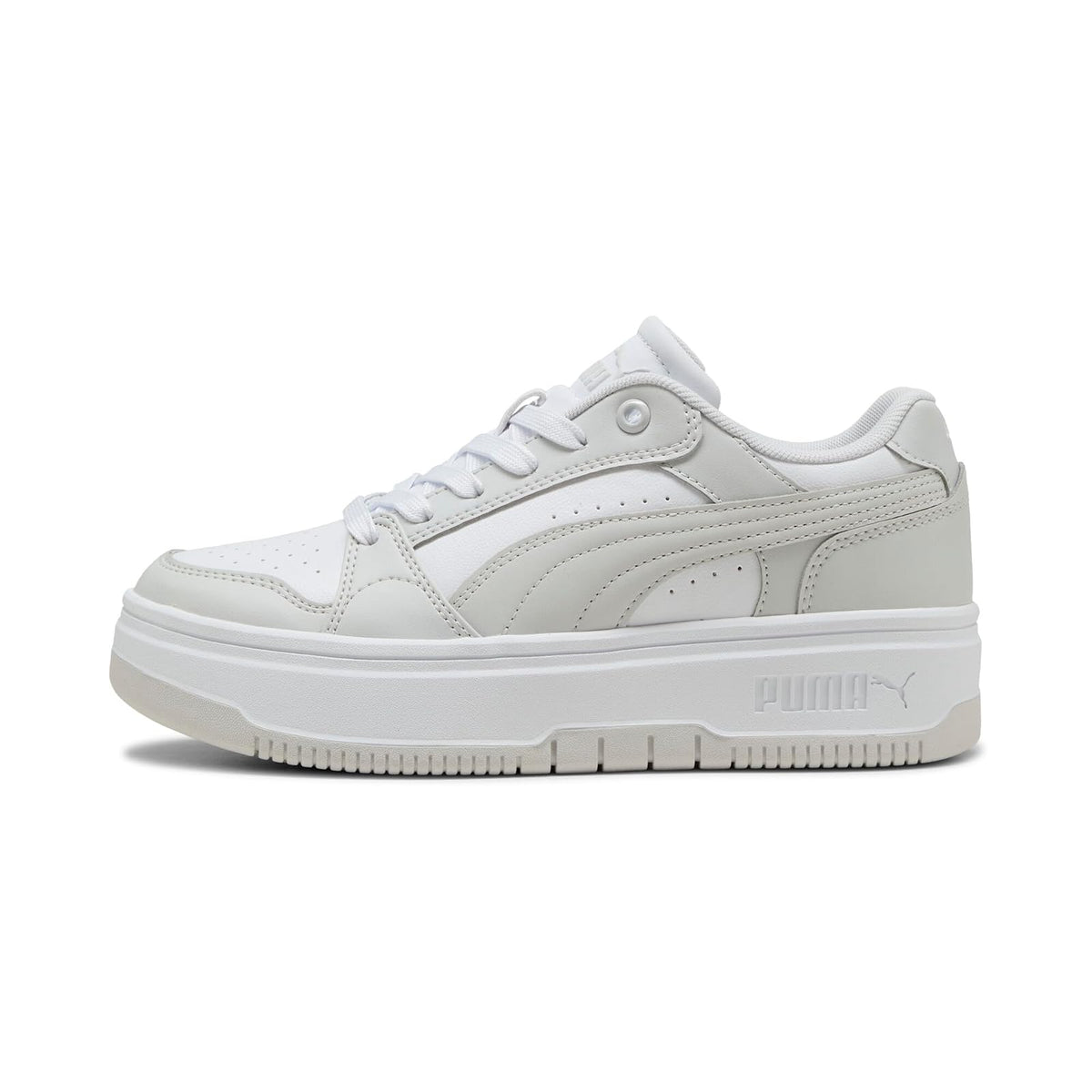 PUMA Rebound Femme Low Zapatillas para Mujer - 27.0 cm - Blanco con gris
