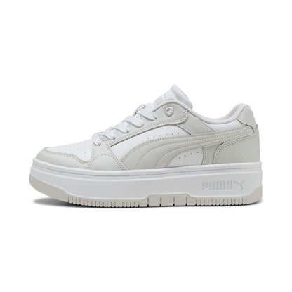 PUMA Rebound Femme Low Zapatillas para Mujer - 27.0 cm - Blanco con gris