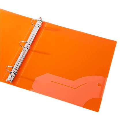 Filexec 50003-6492 6492 - Carpeta de anillas esmeriladas (2,54 cm, 6 unidades, 6 colores surtidos, arándano, fresa, uva, lima, limón, mandarina)