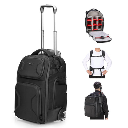 Neewer Mochila Convertible con Ruedas para Cámara - PB027