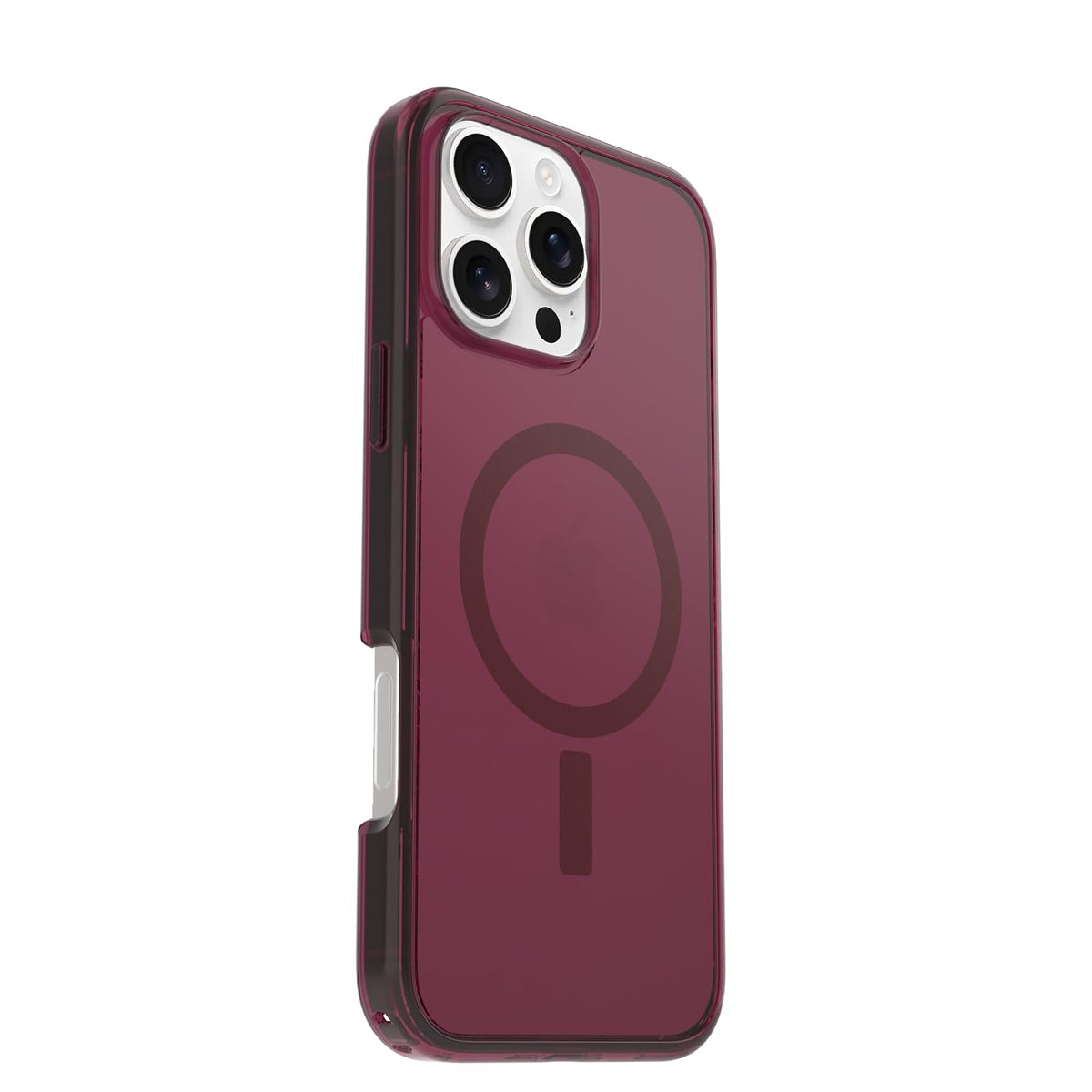 OtterBox Carcasa Symmetry para iPhone 16 Pro Max Foxberry Pink | Transparente, Protección DROP+, 40% plástico reciclado