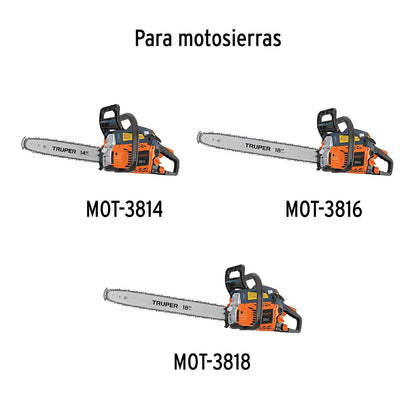 Truper KC-MOT-38, Kit de mantenimiento para carburador para MOT-3814, 3816 y 3818