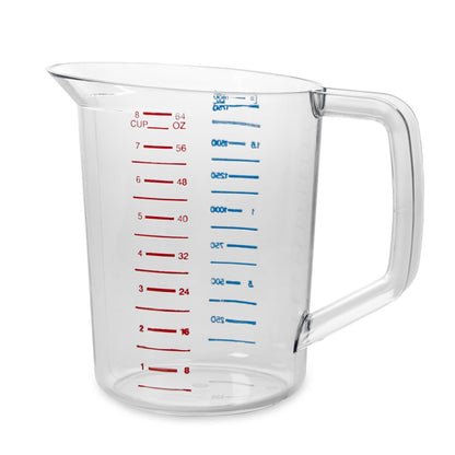 Rubbermaid Commercial Taza Medidora Gorilla, 8 oz, Transparente - 1.89 l - Taza medidora
