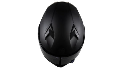 KOV Casco Furia Negro Mate Lente Interno ABATIBLE para Moto Certificado Dot