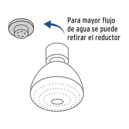 Foset Aqua R-508S, Regadera plástica, 5 funciones, sin brazo, Aqua