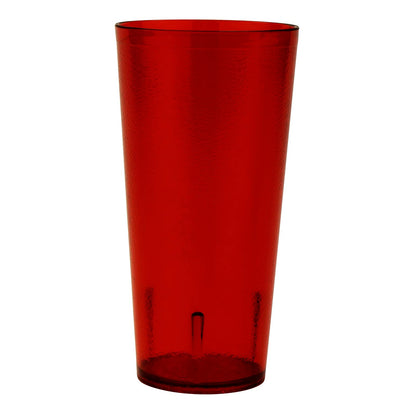 G.E.T. 6624-1-R-EC - Vasos de plástico resistentes para restaurante, 24 onzas, rojo (juego de 4)