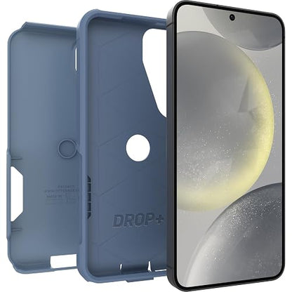 OtterBox - Funda para Samsung Galaxy S24 Commuter Series, Tela Vaquera crujiente (Azul), Delgada y Resistente, Apta para el Bolsillo, con protección de Puerto