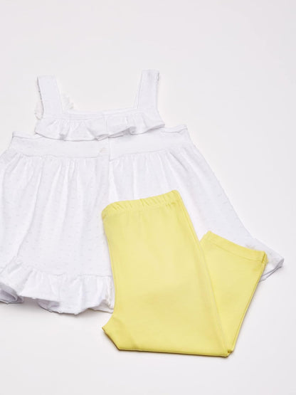 Kids Headquarters Juego de 2 Leggings. Juego de Pantalones para Niñas