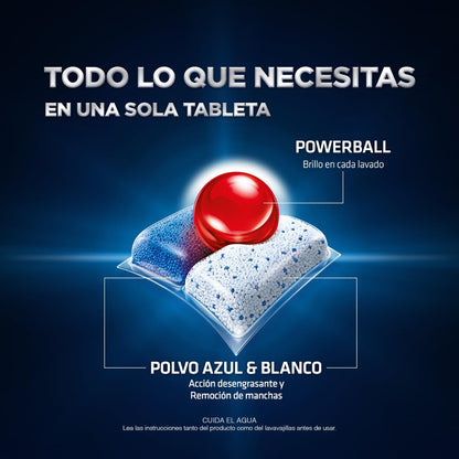 Finish® Quantum Detergente en Tabletas para Lavavajillas, 15 tabletas, Sin necesidad de pre-lavar para una limpieza profunda y duro contra la grasa