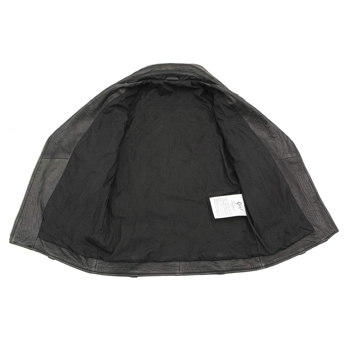 Milwaukee Leather SFL2875 Chamarra de Piel de Cordero de Nueva Zelanda para Mujer, Negro, Talla M