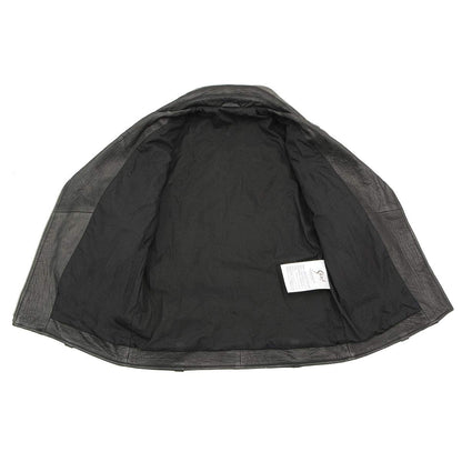 Milwaukee Leather SFL2875 Chamarra de Piel de Cordero de Nueva Zelanda para Mujer, Negro, Talla M