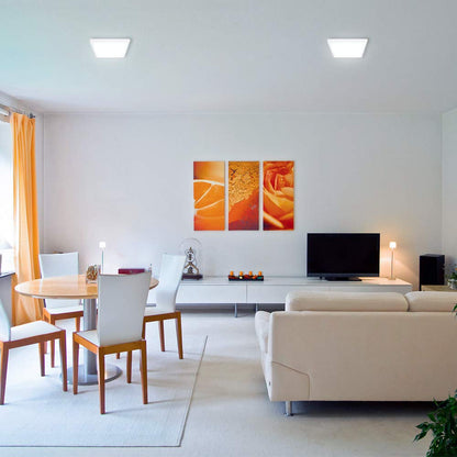 Tecnolite - Lámpara Plafón LED Techo 20 W, Luz de Día, Interiores, No atenuable, LED integrado