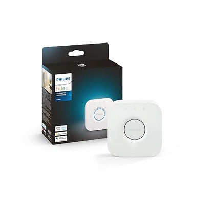Philips Hue Bridge Puente para sistema de Iluminación Hue Controla con tu voz y conecta hasta 50 luminarios/accesorios inteligentes
