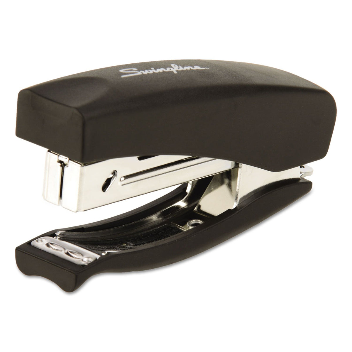 Swingline Grapadora de agarre suave, capacidad de 20 hojas, compacta, grapadora de mano, negra (09901)