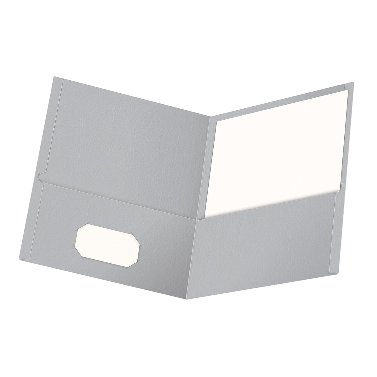 Fólder de bolsillo Oxford Twin, tamaño carta, 25 por caja, Gris, 1 paquete
