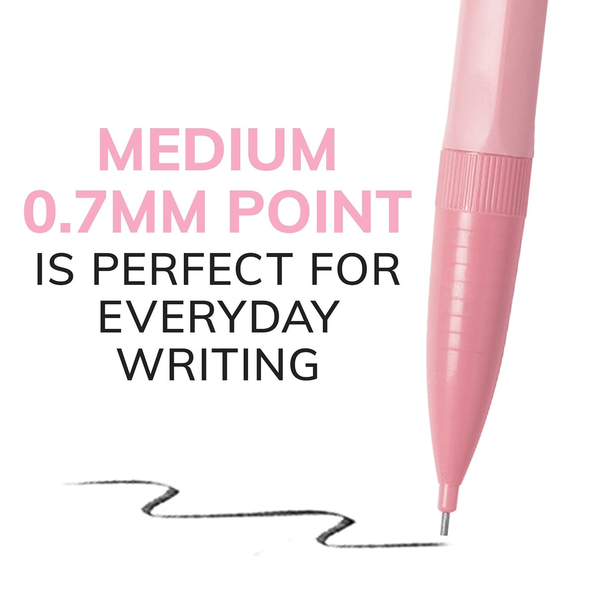 BIC Xtra - Lápiz mecánico suave, punta media (0.7 mm), divertidos lápices de color pastel, vuelta a la escuela, 24 unidades