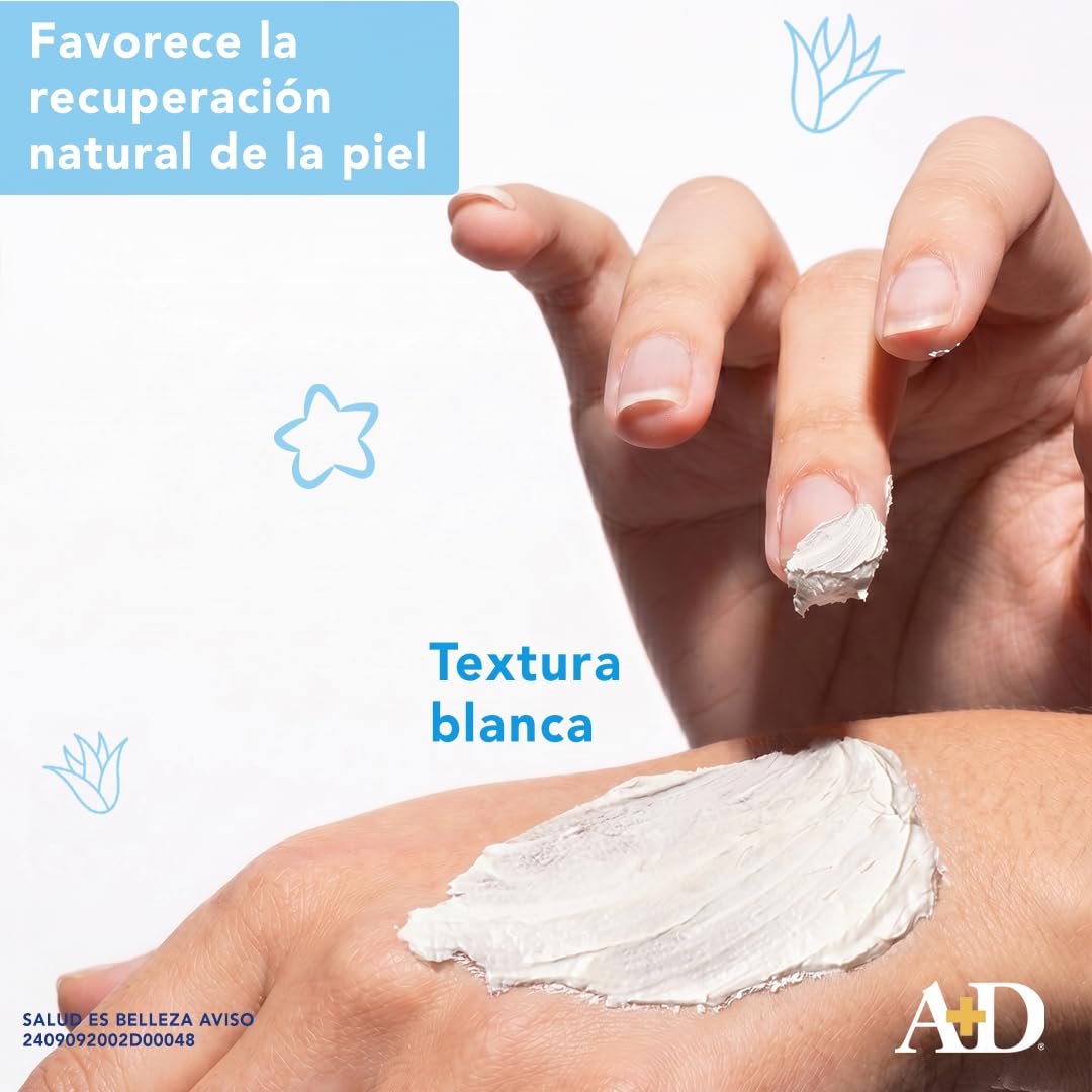 A+D Cuidado Intenso Pomada para Rozaduras de Pañal para Bebés 113g | Ayuda a la prevención de rozaduras | Con Óxido de Zinc y Aloe | Hipoalergénica