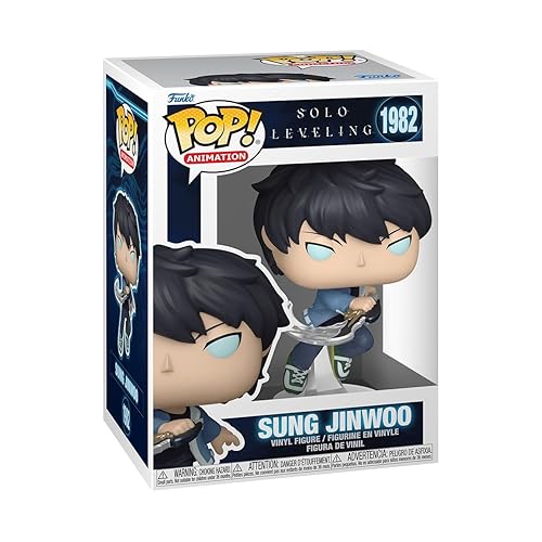 Funko Pop! Animation: Solo Leveling - Sung Jinwoo (1 in 6 Chase Chance) | Mercancía Oficial de Anime - Figura de Vinilo Coleccionable para Decoración - Regalo de Cumpleaños para Fans