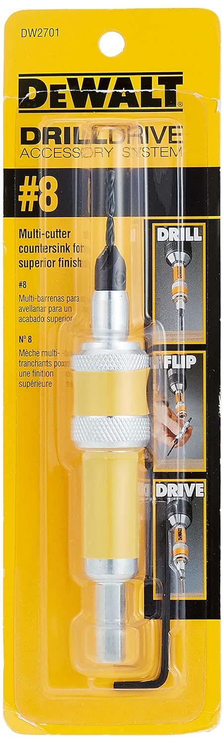 DEWALT Avellanador para Taladro #10, Vástago 5/16" DW2702 - 1 - Fijador