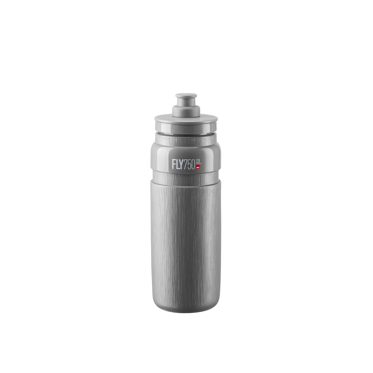 Elite Fly Tex - Botella de agua para ciclismo, 750 ml, color gris, ultraligera, sin BPA, fácil de apretar para carretera, MTB y grava