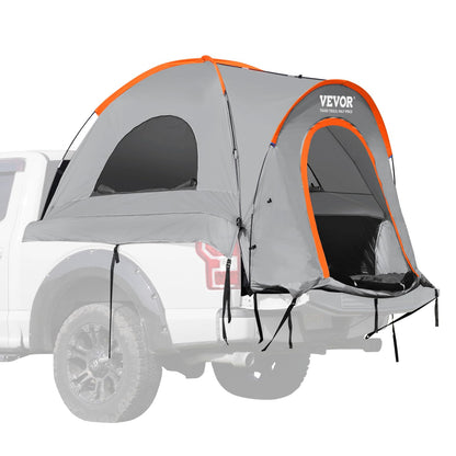 VEVOR Truck Bed Tent, SUV/Truck Tent with Carry Bag, Waterproof PU2000mm Double Layer Truck Tent for Camping, Pickup Tent Accommodate 2-3 Person, SUV Tent Accommodate 6-8 Person, - 5.50 x 6.00 pies - Normal