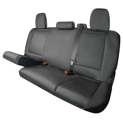 X Truck Accessories Funda de Asiento de Camioneta Universal para Banco Completo Compatible con Silverado F-150 Ram Sierra Titan Tundra, Negro, 1370036