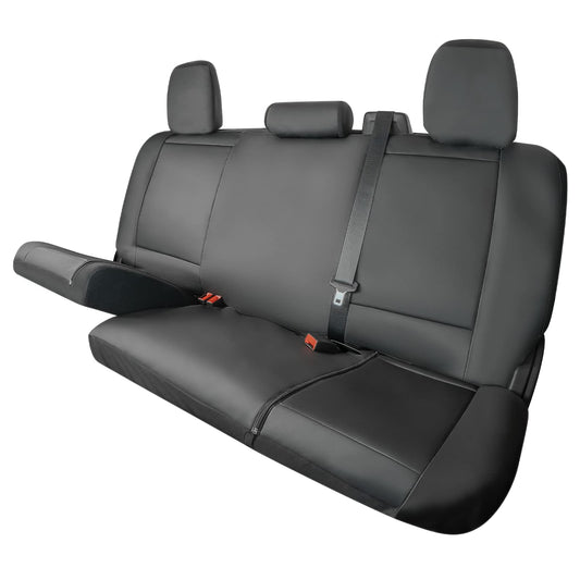 X Truck Accessories Funda de Asiento de Camioneta Universal para Banco Completo Compatible con Silverado F-150 Ram Sierra Titan Tundra, Negro, 1370036