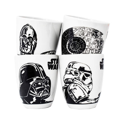 Fun Kids 2415-3089 Juego de Vajilla Disney Star Wars de Porcelana para 4 Personas 12 Piezas Blanca