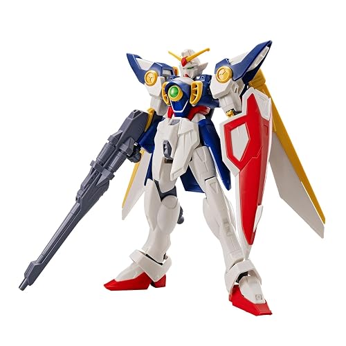 Bandai Hobby EG - Wing Gundam, Mobile Suit Gundam Wing, Escala 1/144 | Sin calcomanias, touch gate sin herramientas, incluye rifle buster y escudo, gran movilidad