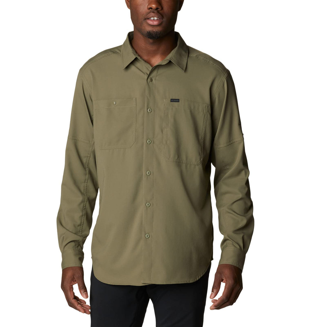 Columbia Silver Ridge Utility Lite Camisa de Manga Larga para Hombre - Verde (Stone Green) - XL