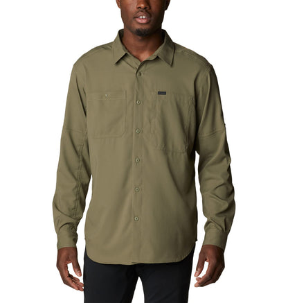 Columbia Silver Ridge Utility Lite Camisa de Manga Larga para Hombre - Verde (Stone Green) - XL