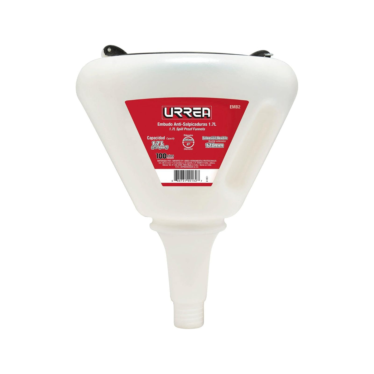 Urrea EMB2 Embudo anti-salpicaduras de 1.7 Lt