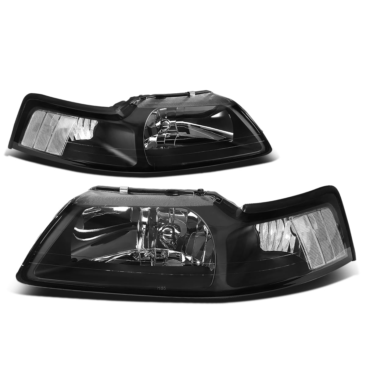 DNA Motoring Faros Delanteros para Ford Mustang 1999-2004 - Negro -