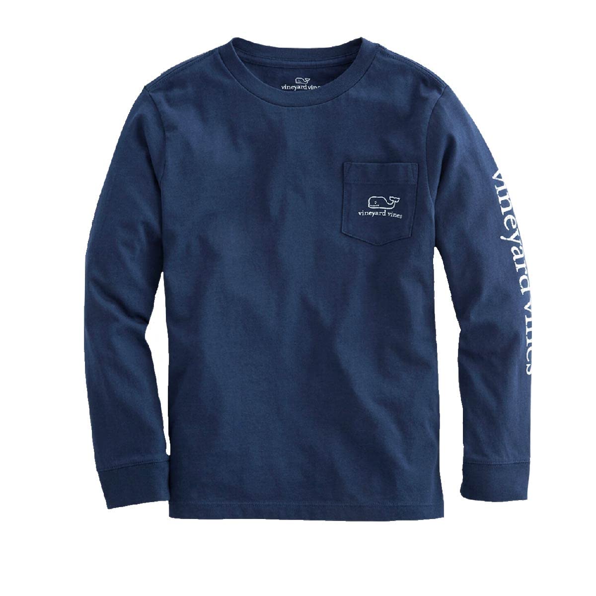 Vineyard Vines Playera de Manga Larga clásico con Bolsillo de Ballena CamisetaUnisex niño