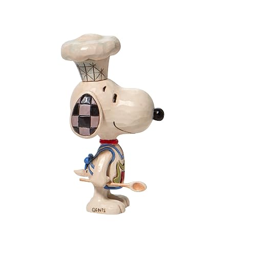 Enesco Jim Shore Peanuts Chef Snoopy - Figura en Miniatura, 4 Pulgadas, Multicolor