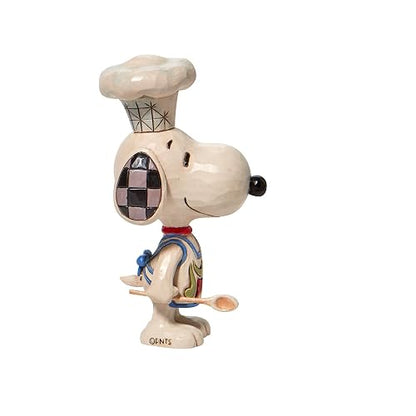 Enesco Jim Shore Peanuts Chef Snoopy - Figura en Miniatura, 4 Pulgadas, Multicolor