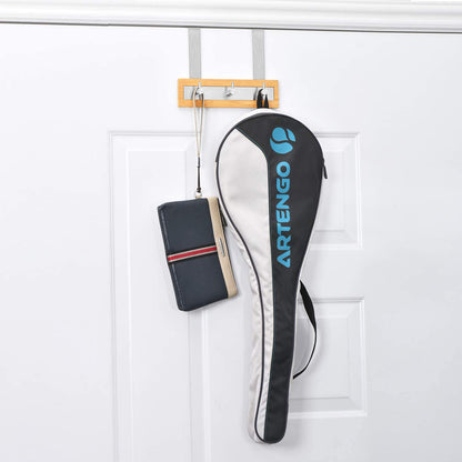 Bamboo Stainless Steel Towel Door Hooks (3 Hook)