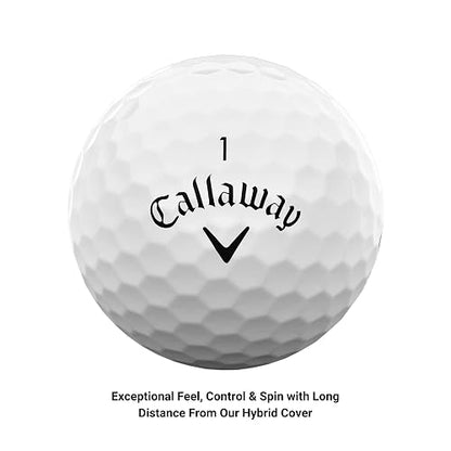 Callaway Juego de 12 Pelotas de Golf Unisex Supersoft 23 de Alto Rendimiento, Color Blanco