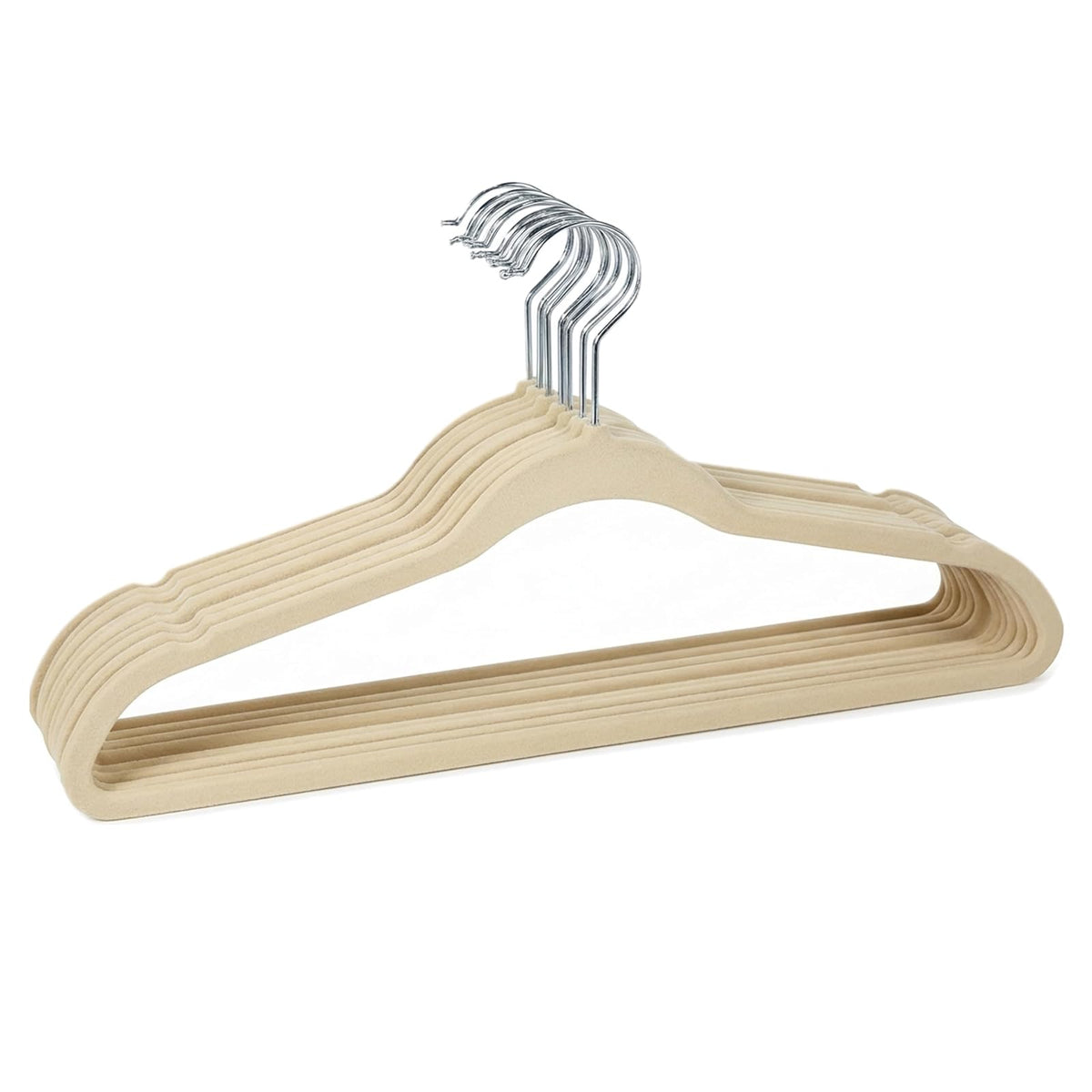 Simplifica el paquete de 10 unidades, evita arrugas y arrugas, bueno para blusas, camisas, color marfil 10 superdelgados de terciopelo, ahorra espacio, organización de armario, antideslizantes, duraderas perchas para vestidos, abrigos, pantalones