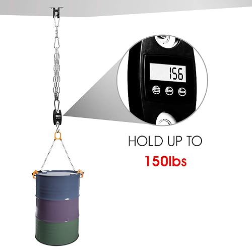 Yes4All Combo: Kit de Colgador para Bolsa de Golpeo - Gancho Giratorio, Montaje para Viga de Madera, Rotación 360°
