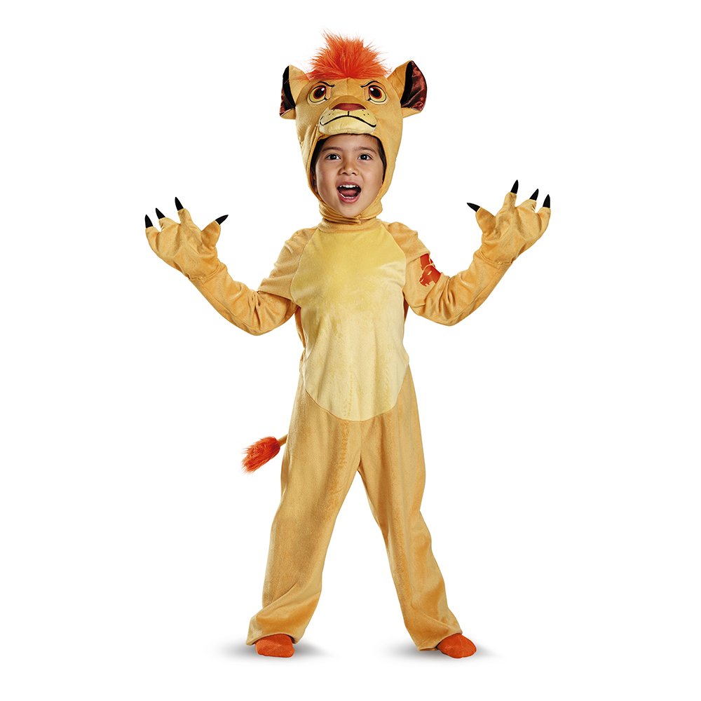 Disfraz de Disney Junior Kion León Guard Deluxe para niños pequeños, L (4-6)