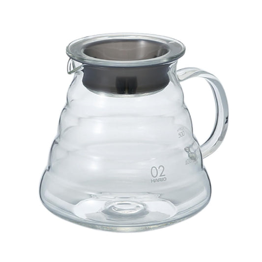 Hario V60 Glass Range Coffee Server, 600 ml, transparente