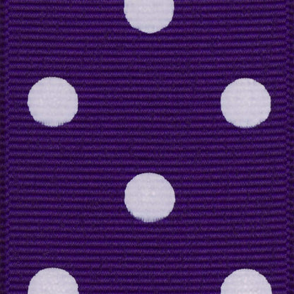 Offray groguén de Lunares Craft Cinta, Básquetbol, Púrpura Real, 1 2" x 9', 1, 1