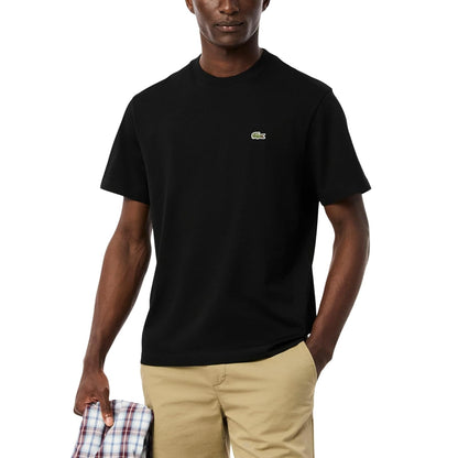 Lacoste Playera de Manga Corta Cuello Redondo Ajuste Clásico - XXL - Negro -